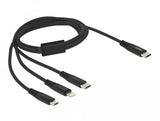 Delock Cable De Carga Usb 3 En 1 Usb Type-C A Lightning / Micro Usb / Usb Type-C 1 M