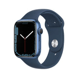 Apple Watch Series 7 Gps 45 Mm Caja De Aluminio En Azul Correa Deportiva Azul Abismo