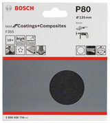 EAN 3165140180214 - Bosch 2 608 606 756 papel de lija Hoja lijadora P80 10 pieza(s) imagen 2