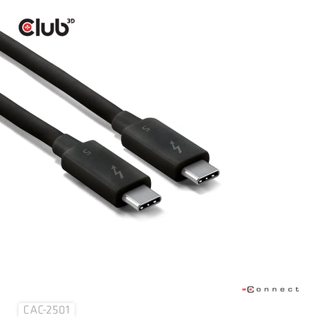 EAN 8719214473280 - CLUB3D CAC-2501 cable Thunderbolt 1 m 120 Gbit/s Negro imagen 6