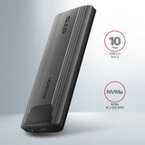 Axagon Eem2-Gtsa Caja Para Disco Duro Externo Caja Externa Para Unidad De Estado Sólido (Ssd) Gris M.2
