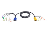 EAN 0672792151071 - ATEN 2L-5302P cable para video, teclado y ratón (kvm) Negro imagen 1