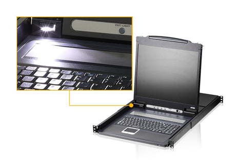 EAN 4710469344640 - ATEN CL1308N consola de rack 48,3 cm (19") Negro 1U imagen 2