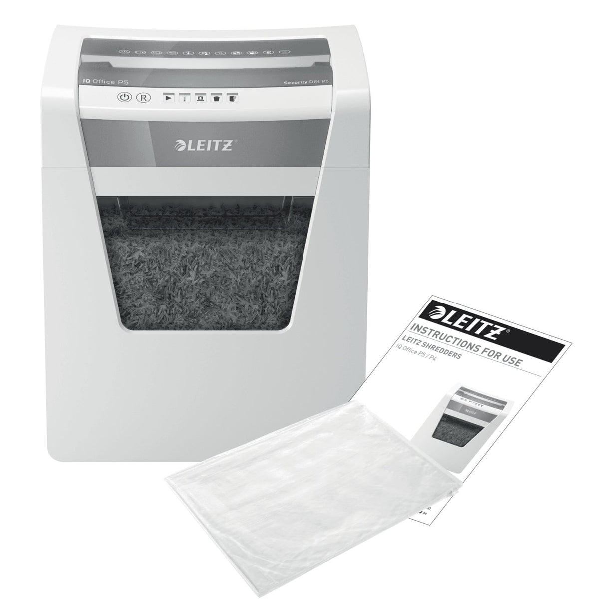 EAN 4002432118953 - Leitz 80020000 triturador de papel Microcorte 55 dB 22,3 cm Blanco imagen 7