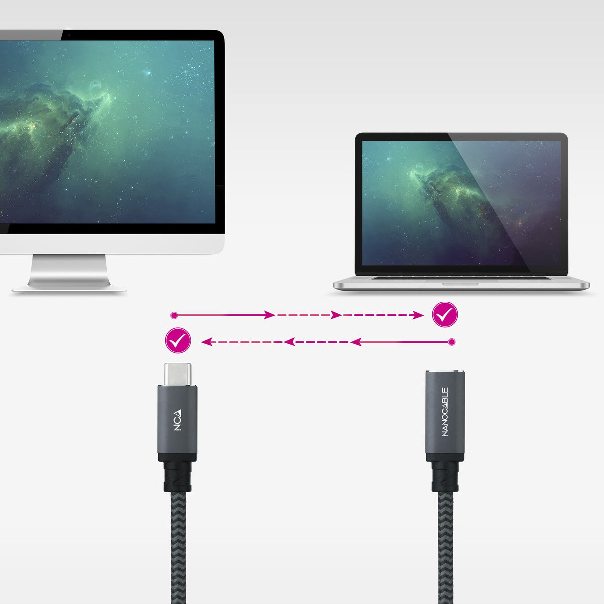 EAN 8433281015395 - Nanocable 10.01.4500-COMB cable USB USB 3.2 Gen 2x2 0,5 m USB C Negro imagen 4