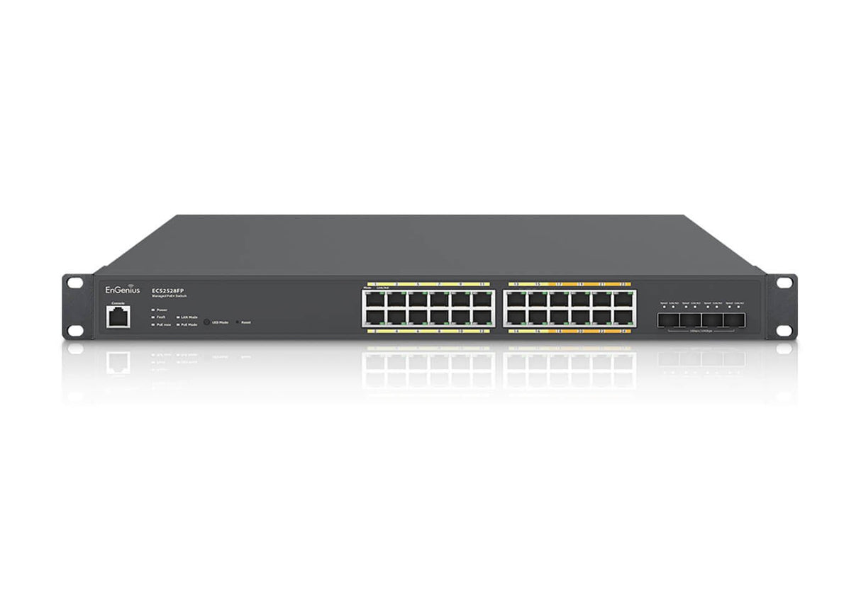 Engenius Cloud Managed Switch 16-Port Gbe 8-Port Multi-Gbe Poe 410w, 4x Sfp, L2, Ecs2528fp