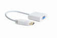 EAN 8716309099516 - Gembird A-DPM-VGAF-02-W adaptador de cable de vídeo VGA (D-Sub) DisplayPort Blanco imagen 1