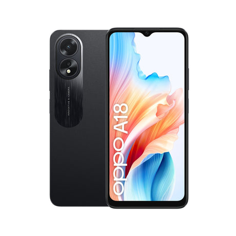 EAN 6932169340083 - OPPO A18 16,7 cm (6.56") SIM doble Android 13 4G USB Tipo C 4 GB 128 GB 5000 mAh Negro imagen 1