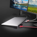 Lindy Dst-Mini Xt 810, Mini Estación De Acoplamiento Usb-C Para  Portátil Con Pantalla Única (8k) O Pantalla Dual (4k60) Y Carga De Paso De 100 W