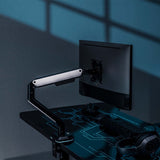 Aisens Soporte De Mesa Rgb Gaming Contrapeso Giratorio E Inclinable Para Monitor/Tv 9kg (3 Pivotes, 1 Brazo) De 17-32, Negro-Blanco