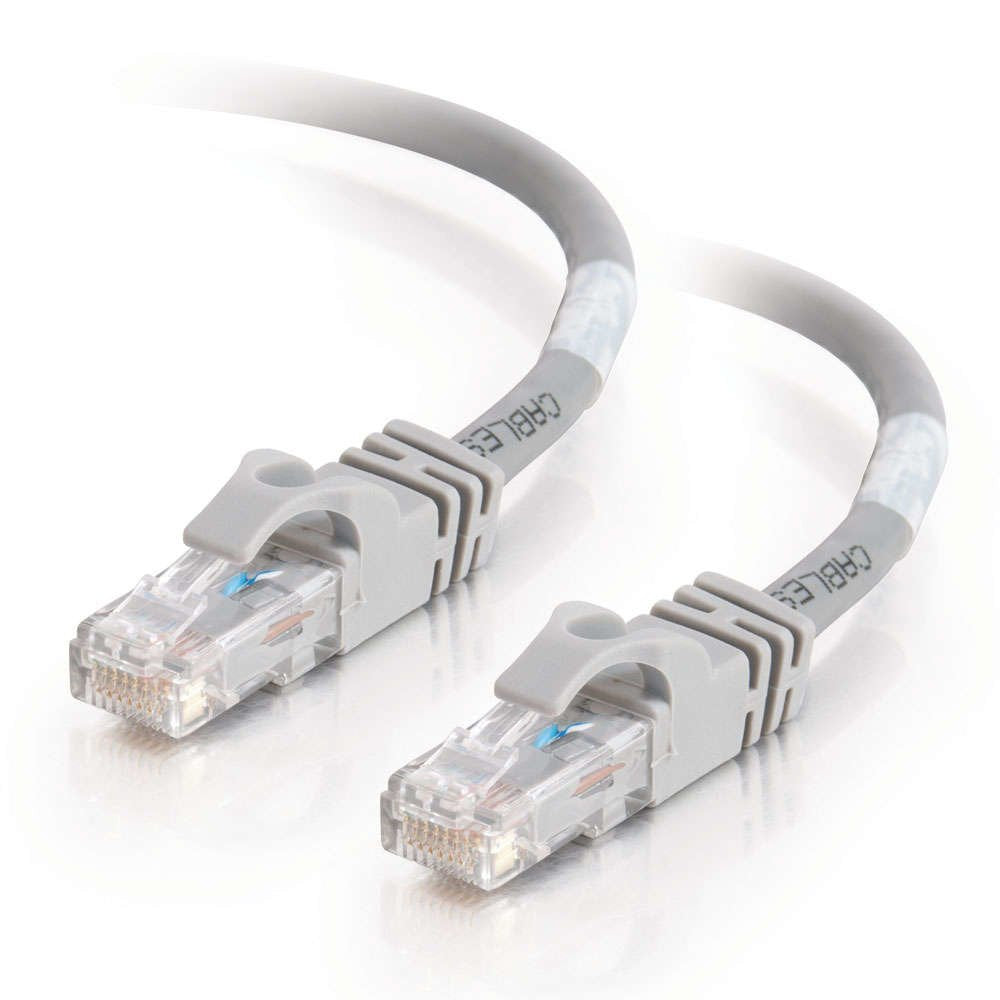 C2g Cat6 Booted Unshielded (Utp) Network Patch Cable Cable De Interconexión Rj-45 (M) A Rj-45 (M) 20 M Utp Cat 6 Moldeado Sin Enganches Trenzado Gris