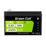 Green Cell Lfpgc12v12ah Batería Para Sistema Ups Fosfato De Hierro-Litio (Lifepo4) 12,8 V 12 Ah