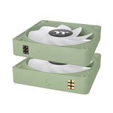 Ventilador De Caja Pc Thermaltake Ct140 Ex Reverse Argb Sync   Verde Claro, Paquete De 3 Cl-F199-Pl14mg-A