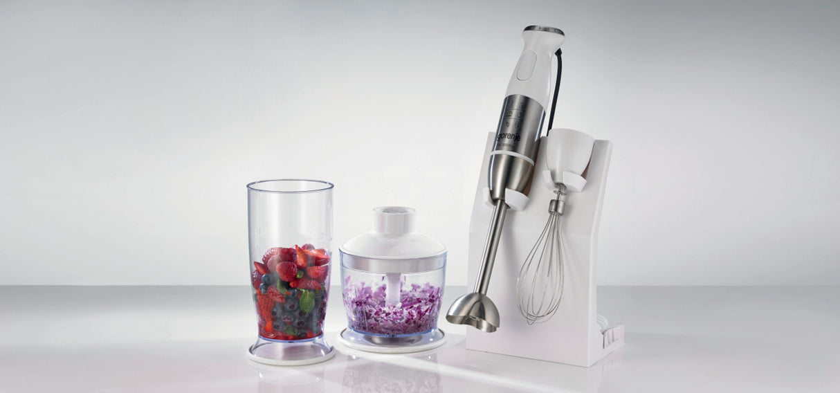 Batidora Gorenje Hbc806qw 0,5 L De Mano 800 W Acero Inoxidable, Blanco