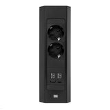 Regleta  Bachmann Casia 2 2xcee7/3 1xusb A/C 22w 2,0m Aeh Sw