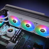 Thermaltake Th420 V2 Argb Sync All-In-One Liquid Cooler Snow Edition, Refrigeración Por Agua Blanco