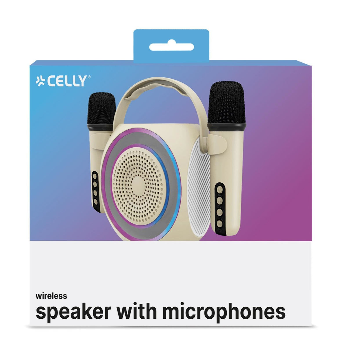 Altavoz + 2mic Inalambricos Rgb