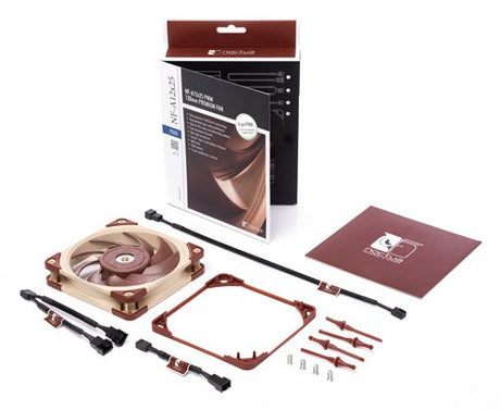 EAN 9010018100259 - Noctua NF A12x25 5V PWM Carcasa del ordenador Ventilador 12 cm Beige, Rojo imagen 5