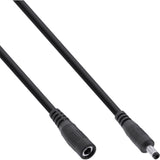 Cable De Extensión De Cc Inline, Enchufe De Cc Macho/Hembra 4,0x1,7 Mm, 2 M