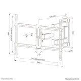 Neomounts By Newstar Screen Wall Mount (Full Motion, 3 Pivots, Vesa 600x400) (Wl40-550bl16)