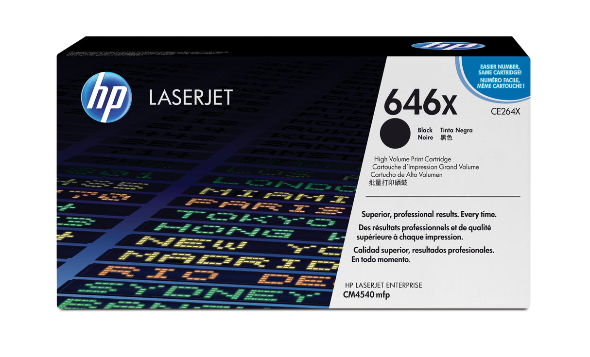 Toner Original Hp 646x Negro Ce264x