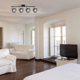 Activejet Lisa Lampara De Pared De Techo Doble Negra Y Dorada E14 Lámpara De Pared Para Sala De Estar