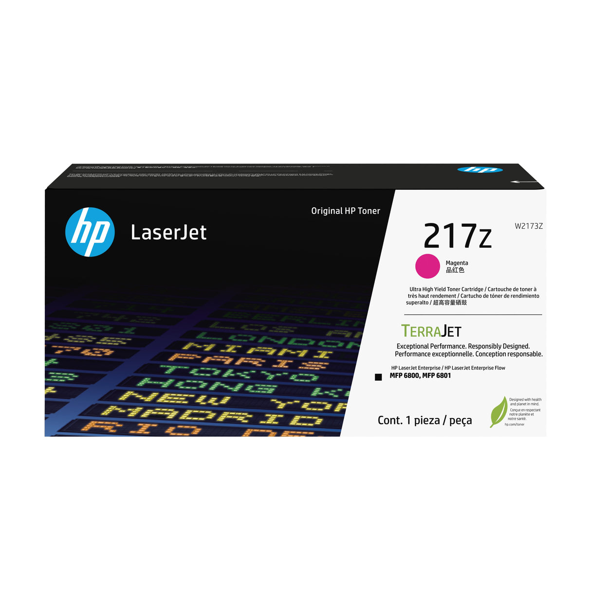 Hp Cartucho De Tóner Original Laserjet 217z De Ultra Alta Capacidad Magenta
