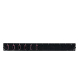 Efb Bestckte 12 Port Frontblende Mit 6 X Sc Duplex Kupplung Om4 Vertikal, Schwarz