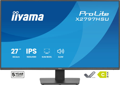 EAN 4948570125845 - iiyama ProLite X2797HSU-B1 pantalla para PC 68,6 cm (27") 1920 x 1080 Pixeles Full HD LED Negro imagen 2