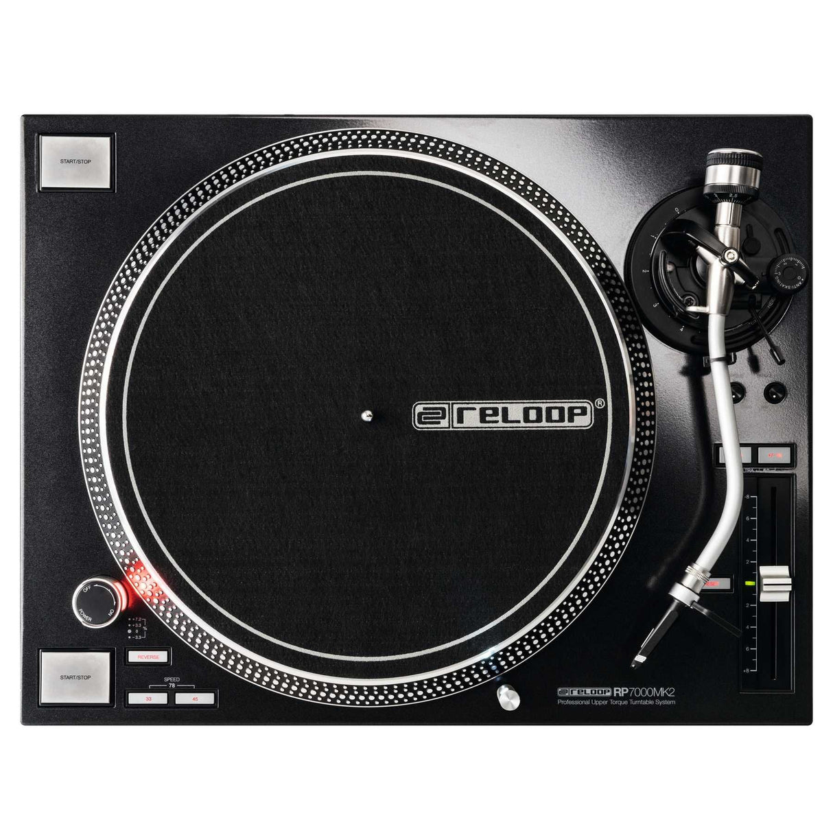 Tocadiscos Reloop Rp-7000 Mk2 - Plato Giratorio Para Dj, Negro