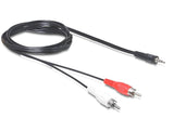 Delock Cable Audio 3,5 Mm Klinkenmacho > 2 X Cinch Macho 10 M
