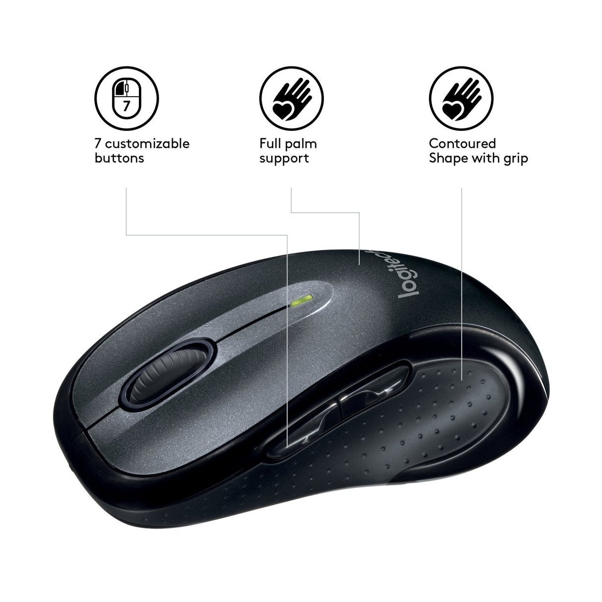 Ratón Inalámbrico Logitech M510 Pebble 910-001826