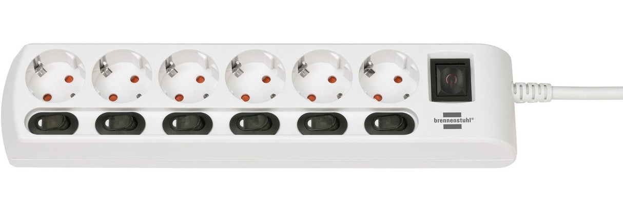 Brennenstuhl Regleta De 6 Vías Conmutable Individualmente 1153110126
