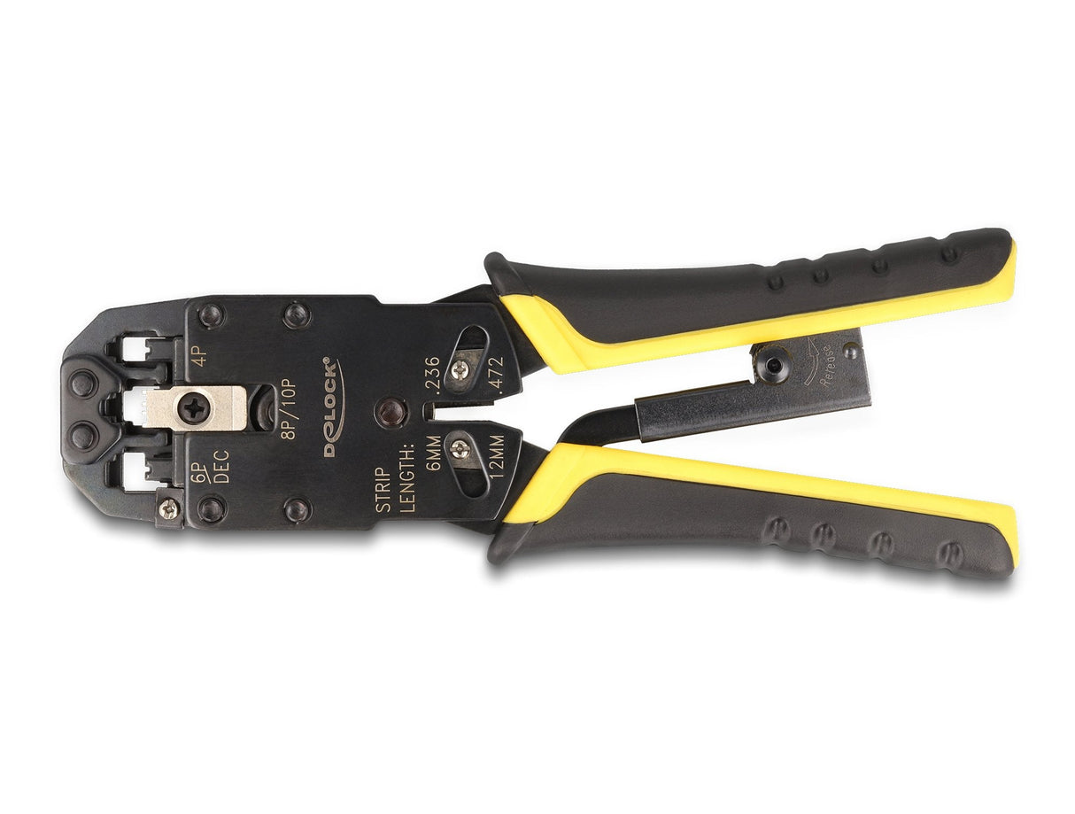 Delock 90523 Crimpadora Herramienta Para Prensar Negro, Amarillo