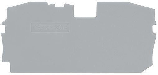 Wago 2016-1291 Abschluss-Und Zwischenplatte,1 Mm Dick,Grau
