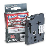 Brother Tzes231,Adhesivo Extrarresistente,Negro Sobre Blanco,Rollo (1,2 Cm X 7,99 M) 1 Bobina(S) Tipo Laminado,Para P-Touch Pt-1010, D210, D450, D800, E550, H110, P300, P900, P950, P-Touch Edg