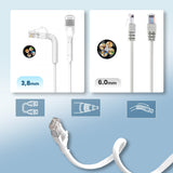 EAN 5906168638954 - Extralink Kat.6 U/FTP 10m 1Gbps Biały | Patchcord LAN | Miedź Kabel sieciowy skrętka, łamana końcówka (EX imagen 13