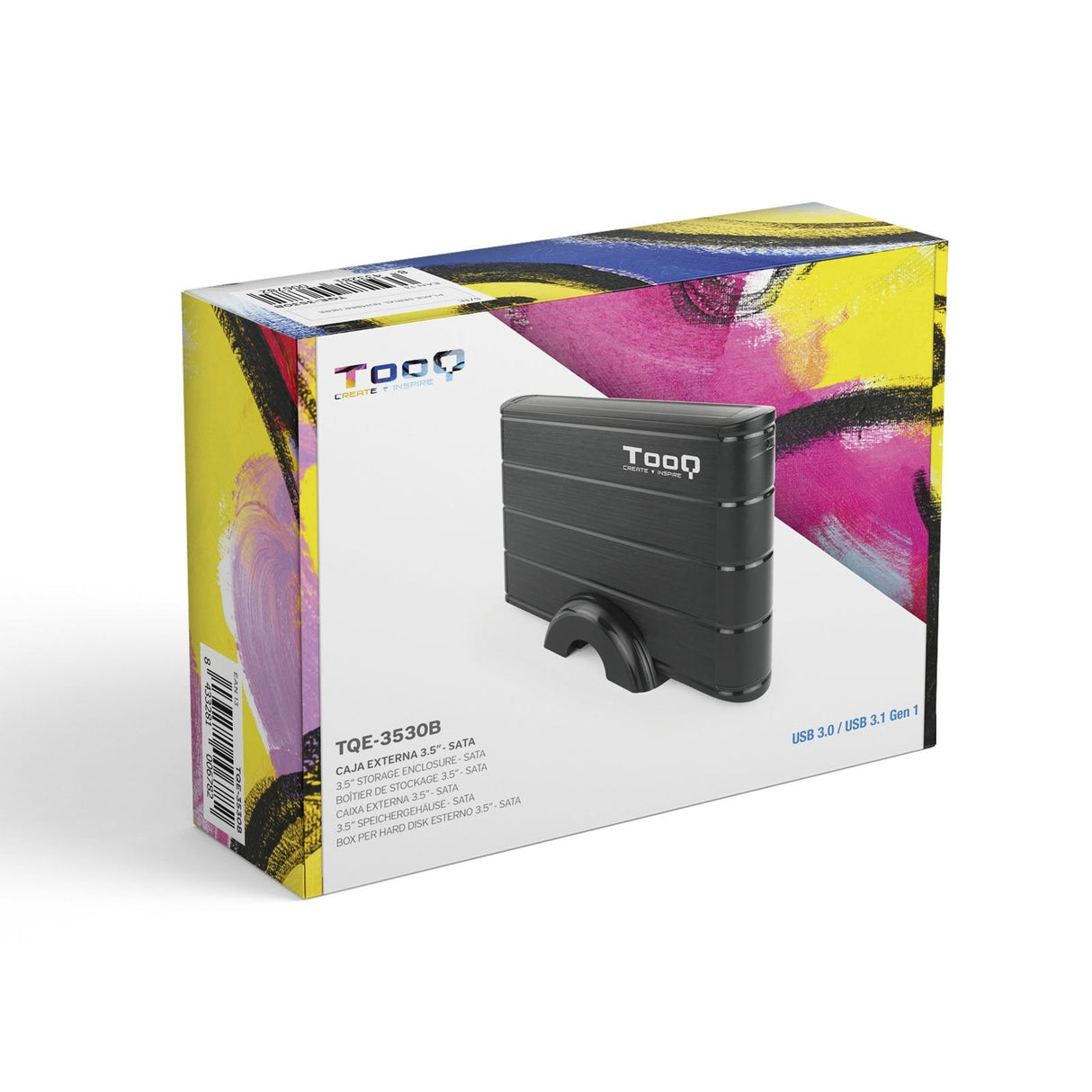 EAN 8433281006782 - TooQ TQE-3530B caja para disco duro externo Caja de disco duro (HDD) Negro 3.5" imagen 6