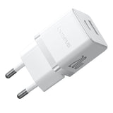 Palm Fast Charger C+U 20w Eu Moon White (With Baseus Mini White Cable Usb-C To Usb-C 60w (20v/3a) 1m Moon White)