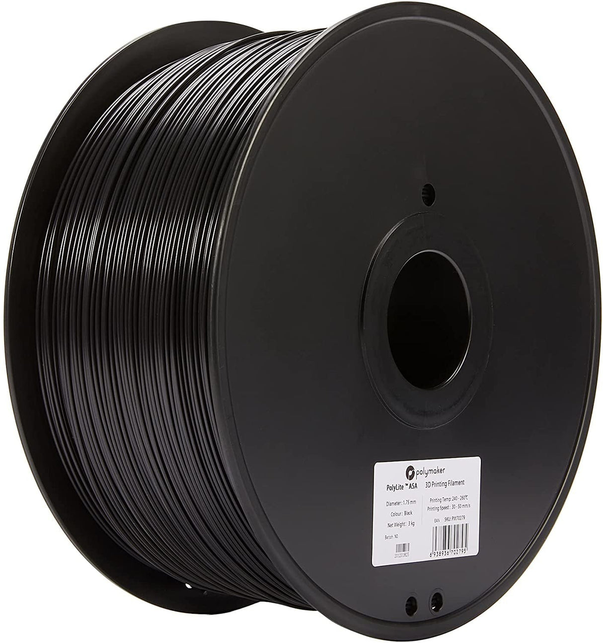 Asa 1,75mm Negro 1kg