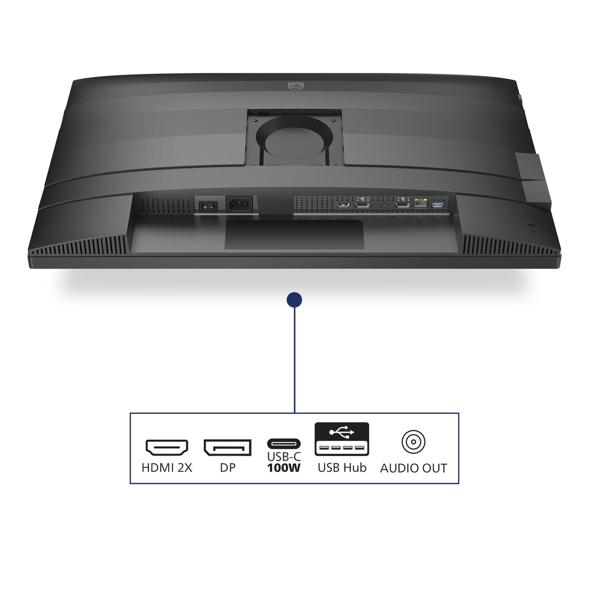 EAN 8721038002447 - Philips 27B2U4601/00 pantalla para PC 68,6 cm (27") 2560 x 1440 Pixeles Quad HD LCD Gris imagen 6
