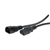 Cable De Alimentación Iec Value 0,5 M Negro (Cable De Alimentación Iec 60320 C13 A Iec 60320 C14)