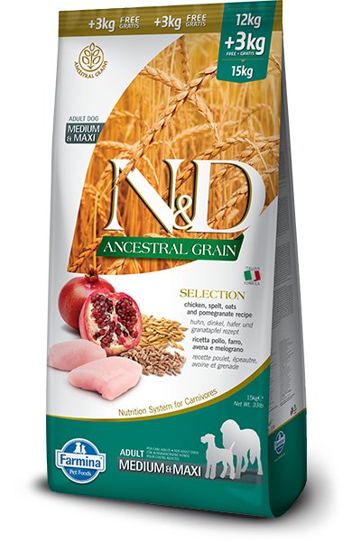 Farmina Pet Food N&D Ancestral Grain Canine Adulto Pollo 15 Kg