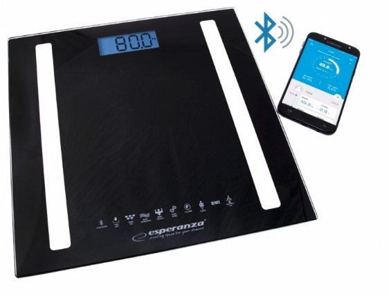 EAN 5901299954065 - Esperanza EBS016K báscula de baño Plaza Negro Báscula personal electrónica imagen 1