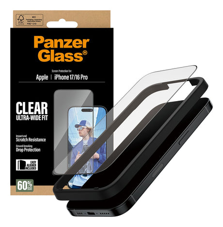 EAN 5715685025587 - PanzerGlass ® Screen Protector iPhone 17 | iPhone 16 Pro | Ultra-Wide Fit w. EasyAligner Protector de pan imagen 5