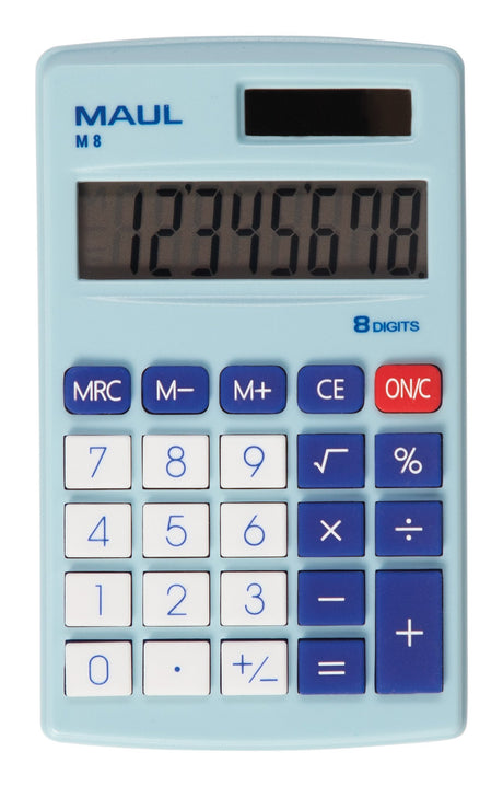 EAN 4002390085168 - MAUL M 8 calculadora Bolsillo Pantalla de calculadora Azul, Blanco imagen 1