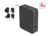 Usb Gan Cargador 3 X Usb Type-C Pd 3.1 Und 1 X Usb Typ-A Mit 145 W Inklusive Strom-Adapter Für Eu   Us   Uk