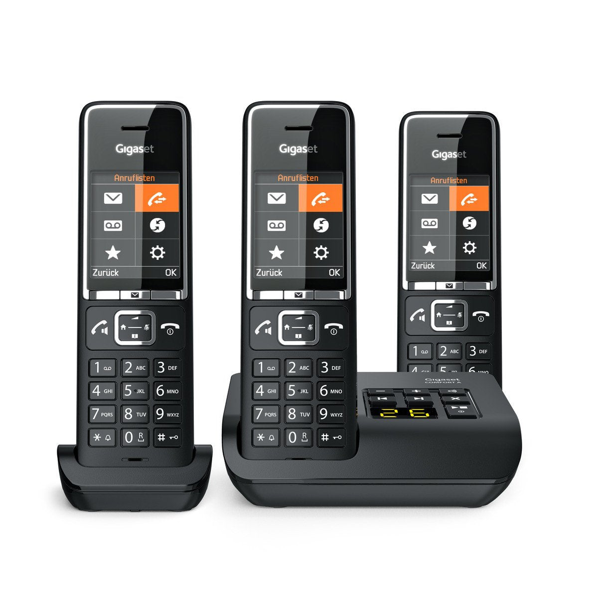 Telefono Gigaset Comfort 550a Trio Negro/Cromo