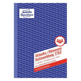 Avery Zweckform Urlaubs-/Abwesenheitsberichtsformular - 40 Hoja - A5 (148 X 210 Mm)