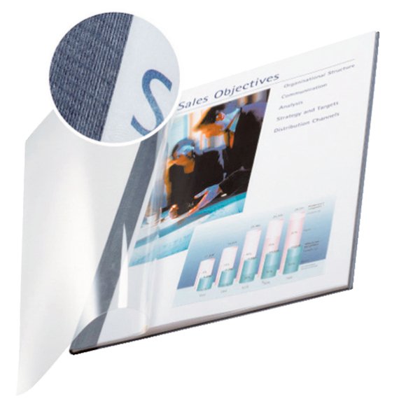Leitz Buchbindemappen Azul Para 71-105 Hojas Din A4